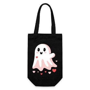 Cute Love Ghost - Gift Bag for Bottles - black - Front
