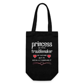 Princess TroubleMaker Tee - Gift Bag for Bottles - black - Front