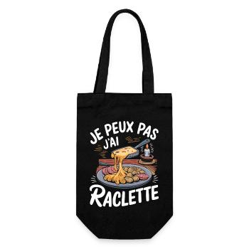 J'peux pas j'ai raclette - Sac à bouteille - noir - Devant