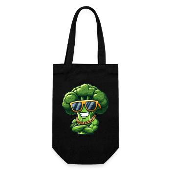 Cool Broccoli Sunglasses Gangster Vegetables - Gift Bag for Bottles - black - Front