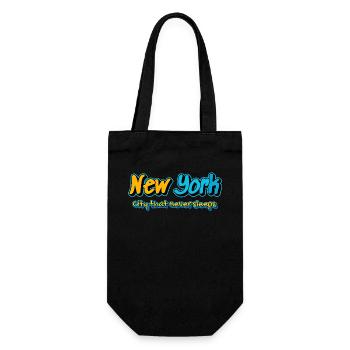 New York Graffiti City Nights - Gift Bag for Bottles - black - Front