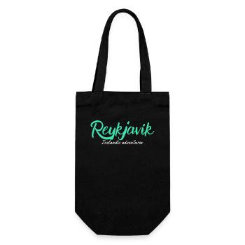 Reykjavik Adventures: Icelandic Explorer - Gift Bag for Bottles - black - Front