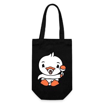 Canard Bébé Enfant Hochet Couche Mignon Sucette - Sac à bouteille - noir - Devant