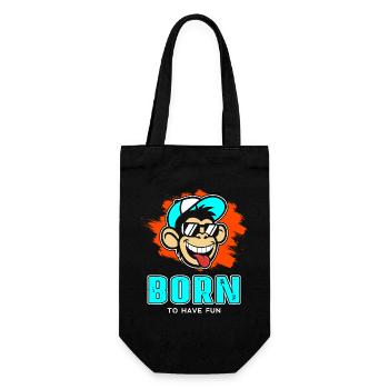 Born - Geschenkbeutel für Flaschen - Schwarz - Vorne