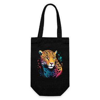Jaguar Head RENDERED - Gift Bag for Bottles - black - Front