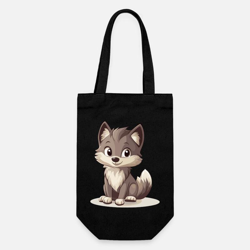 petit loup - Sac à bouteille - noir