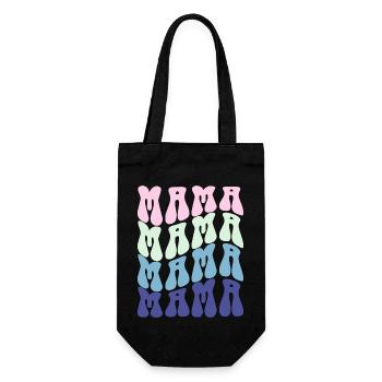 Mom - Gift Bag for Bottles - black - Front