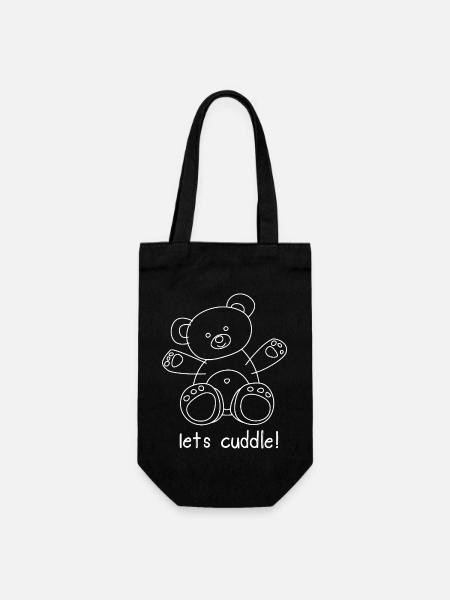 CUDDLE ME! - Geschenkbeutel für Flaschen - Schwarz