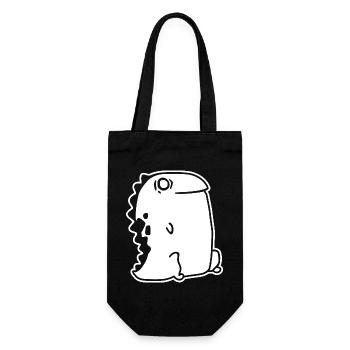 Dino Kawaii – Cute Dinosaur & Cartoon Style - Gift Bag for Bottles - black - Front