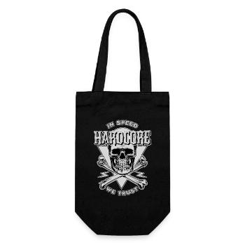 Motorcycle Biker Chopper Custom with Skull - Gift Bag for Bottles - black - Front
