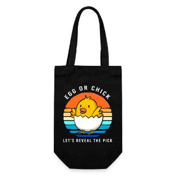 Gender Reveal Pâques Future maman - Sac à bouteille - noir - Devant