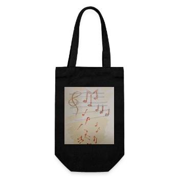 Impression de billet rouge - Sac à bouteille - noir - Devant