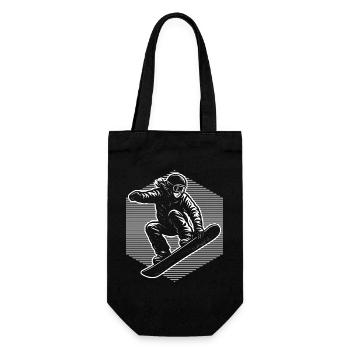 Pure snowboard focus - Gift Bag for Bottles - black - Front