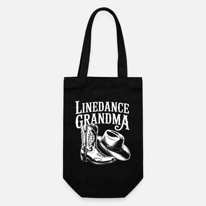 LineDance Großmama Boots - Geschenkbeutel für Flaschen - Schwarz