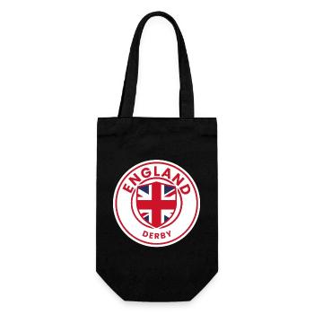 Union Jack Shield Design - Gift Bag for Bottles - black - Front