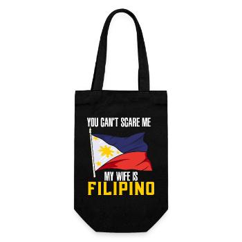 Filipino Pride Philippines National Flag Art - Geschenkbeutel für Flaschen - Schwarz - Vorne
