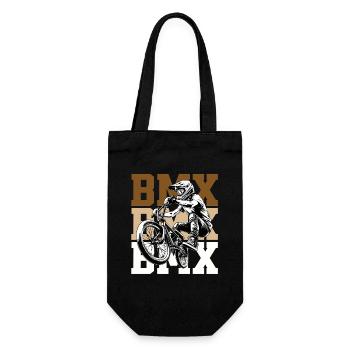 BMX Jump Rider Logo Cult - Gift Bag for Bottles - black - Front