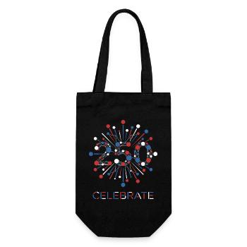 Celebrate 250 USA Feuerwerk - Geschenkbeutel für Flaschen - Schwarz - Vorne