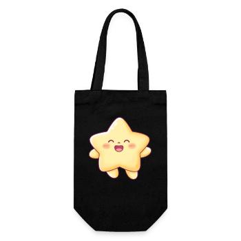 Kawaii Starlet Smile Star Kids - Gift Bag for Bottles - black - Front