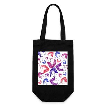 Repetitive Thinking Cycle Portrait - Gift Bag for Bottles - black - Front