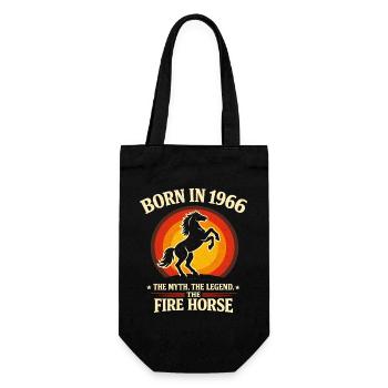 Legend 1966 Fire Horse Myth Retro - Gift Bag for Bottles - black - Front