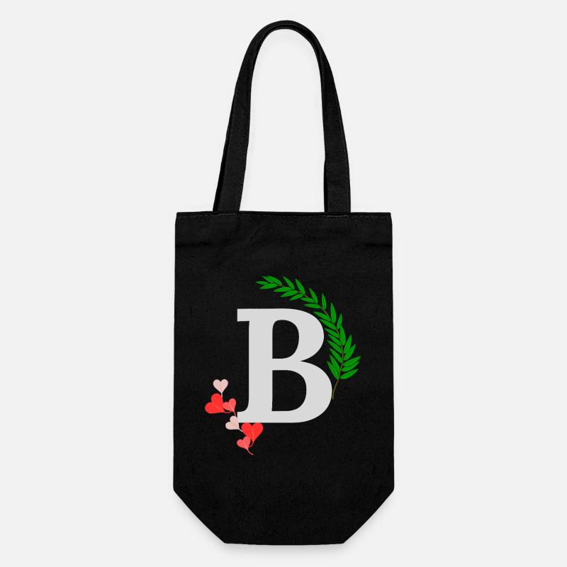 b - Gift Bag for Bottles - black