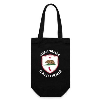 Los Angeles Shield Bear - Gift Bag for Bottles - black - Front