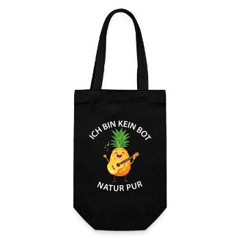 Pineapple Rocks Guitar - No Bot - Pure Nature - Gift Bag for Bottles - black - Front