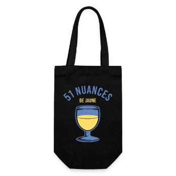 51 nuances de jaune - Pour les fans de pastis - Sac à bouteille - noir - Devant