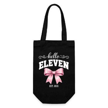 Hello Eleven Est. 2015 - Birthday Girl - Gift Bag for Bottles - black - Front