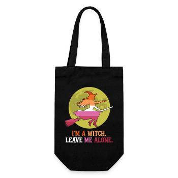 Pride Month LGBTQ - I'm a Witch. Leave Me Alone - Gift Bag for Bottles - black - Front