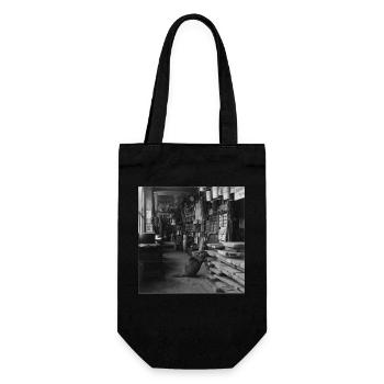 Beaver in the Wood Shop Vintage Retro Animal Crime - Gift Bag for Bottles - black - Front