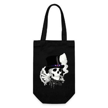 skull England - Geschenkbeutel für Flaschen - Schwarz - Vorne