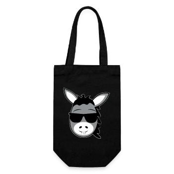 donkey - Gift Bag for Bottles - black - Front