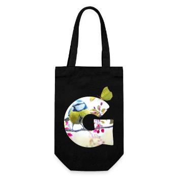 printemps oiseau papillon g - Sac à bouteille - noir - Devant