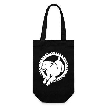 Golden Retriever "Black Edition" - Gift Bag for Bottles - black - Front