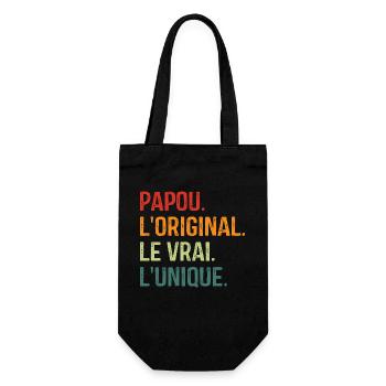 Papou L'original Le Vrai L'unique - Sac à bouteille - noir - Devant