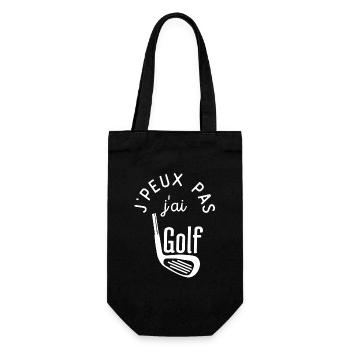 j peux pas j ai golf - Sac à bouteille - noir - Devant