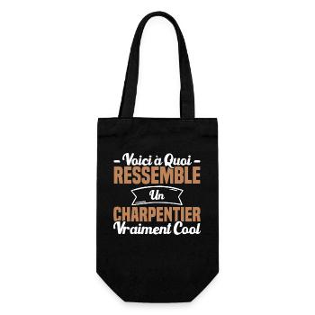 Voici À Quoi Ressemble Un Charpentier Cool - Sac à bouteille - noir - Devant