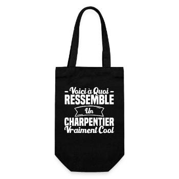 Voici À Quoi Ressemble Un Charpentier Cool - Sac à bouteille - noir - Devant