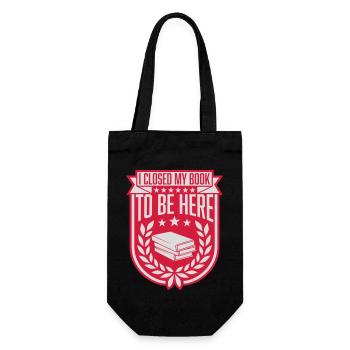 J’ai fermé mon livre - Sac à bouteille - noir - Devant