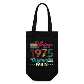 Vintage 1975 Original, Cadeau D'anniversaire - Sac à bouteille - noir - Devant