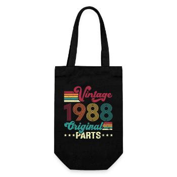 Vintage 1988 Original, Cadeau D'anniversaire - Sac à bouteille - noir - Devant