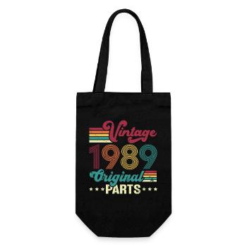 Vintage 1989 Original, Cadeau D'anniversaire - Sac à bouteille - noir - Devant