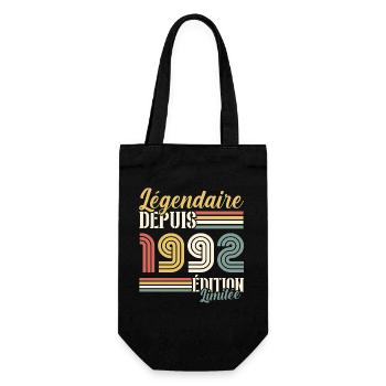 Légendaire Depuis 1992 - Sac à bouteille - noir - Devant