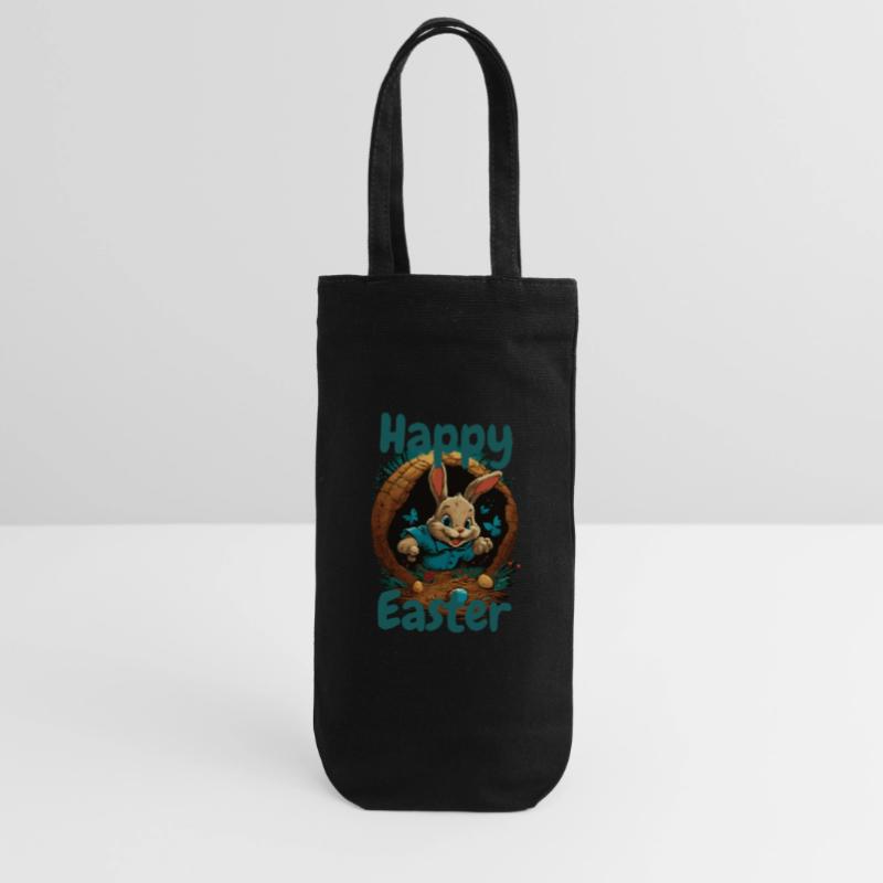 happy Easter Easter in the Easter basket Easter Gift Bag for Bottles