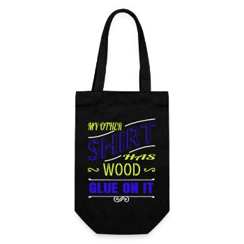 Funny Tree Feller Forest Work - Gift Bag for Bottles - black - Front