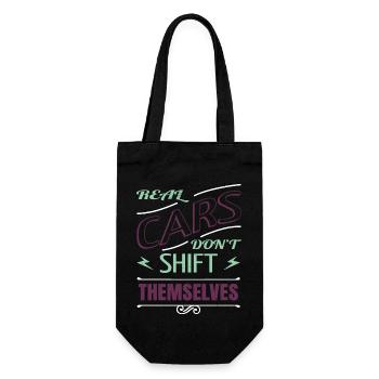 Technician Gift Automobile Awesome Statement Bday - Gift Bag for Bottles - black - Front