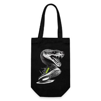 snake - Geschenkbeutel für Flaschen - Schwarz - Vorne