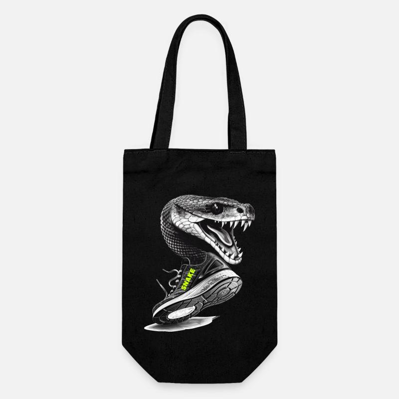 snake - Geschenkbeutel für Flaschen - Schwarz